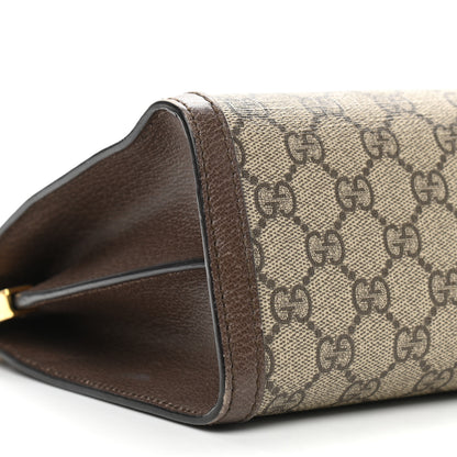 Gucci GG Supreme Monogram Web Medium Ophidia Chain Shoulder Bag Brown 8 of 12