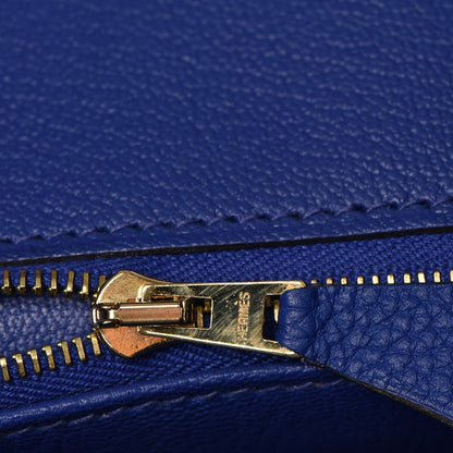 Hermes Togo Birkin 30 Bleu Electrique 26 of 34