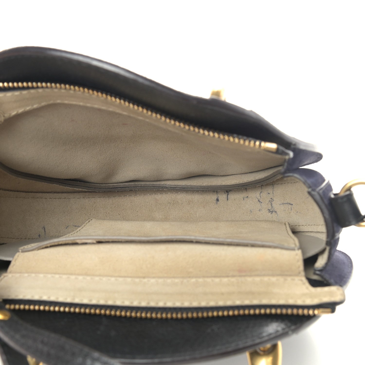 Chloe Calfskin Suede Medium Pixie Bag Full Blue 5 of 13