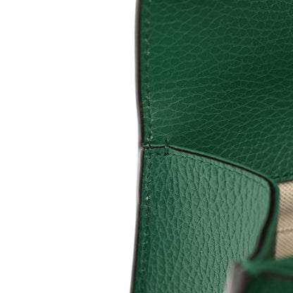 Gucci Dollar Calfskin Crystal Web Medium Dionysus Bamboo Top Handle Bag Emerald 11 of 12