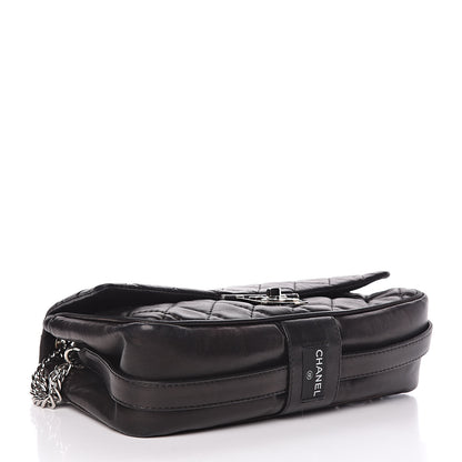 Chanel Lambskin Quilted Jumbo Icons Secret Label Flap Black 4 of 15