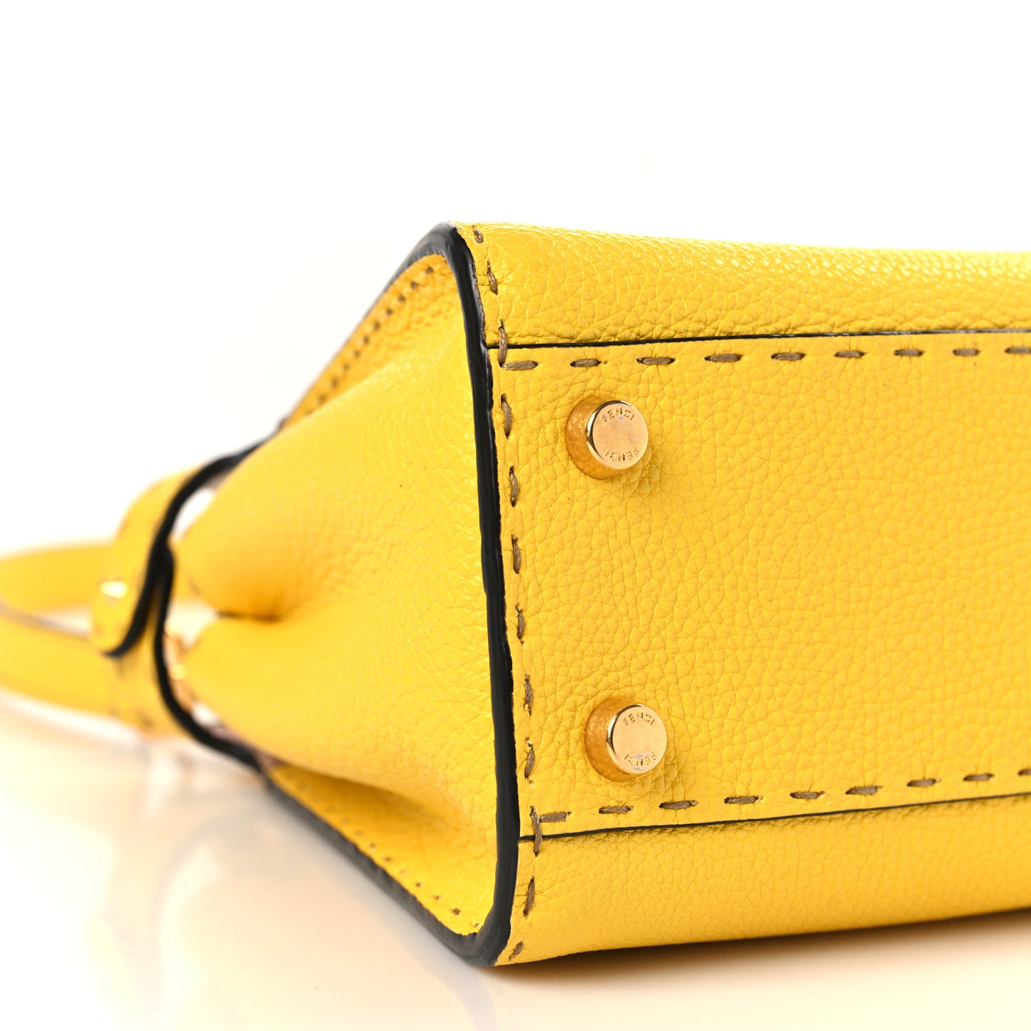 Cuoio Romano Selleria Chamois Medium Peekaboo Iconic Essentially Satchel Limone Cipria White