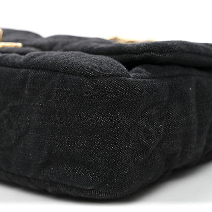 Chanel Denim Quilted Medium Funky Town Flap Black 10 of 11