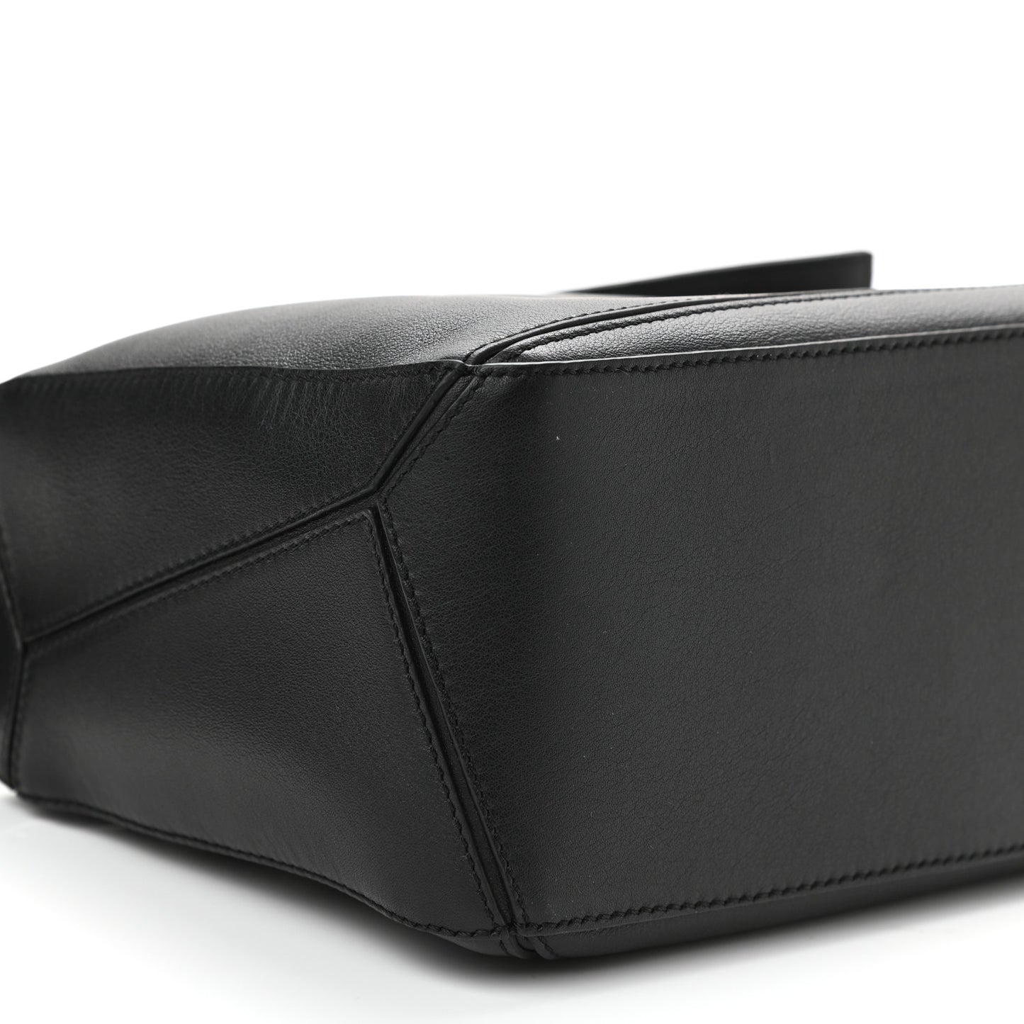 Calfskin Small Puzzle Bag Black