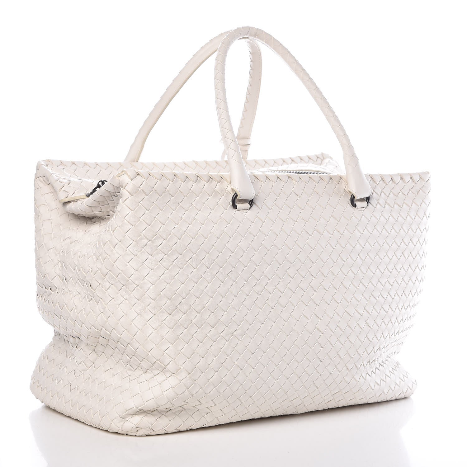 Bottega Veneta Nappa Intrecciato Brick Tote White 3 of 8