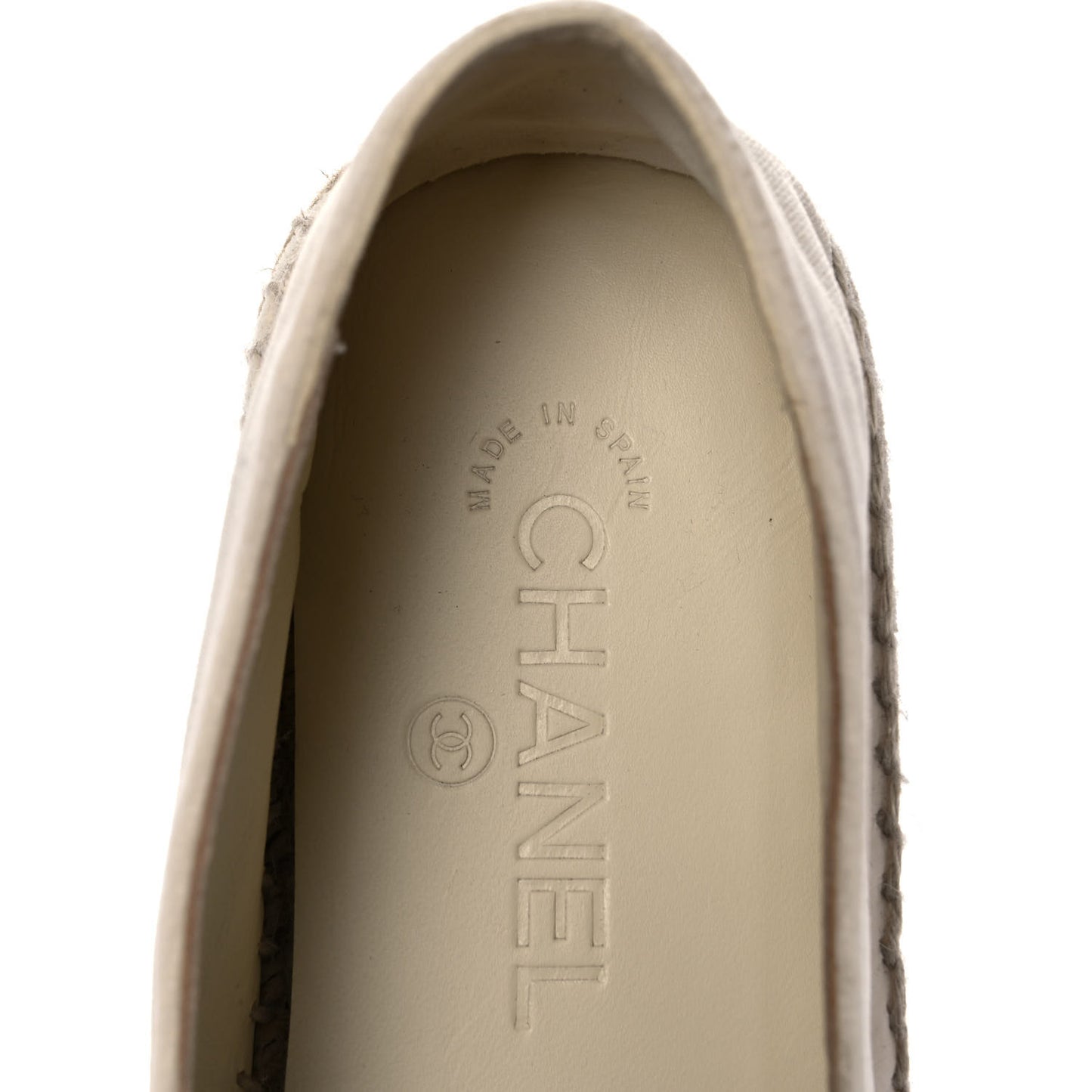 Velvet Logo Espadrilles 42 Ivory Black