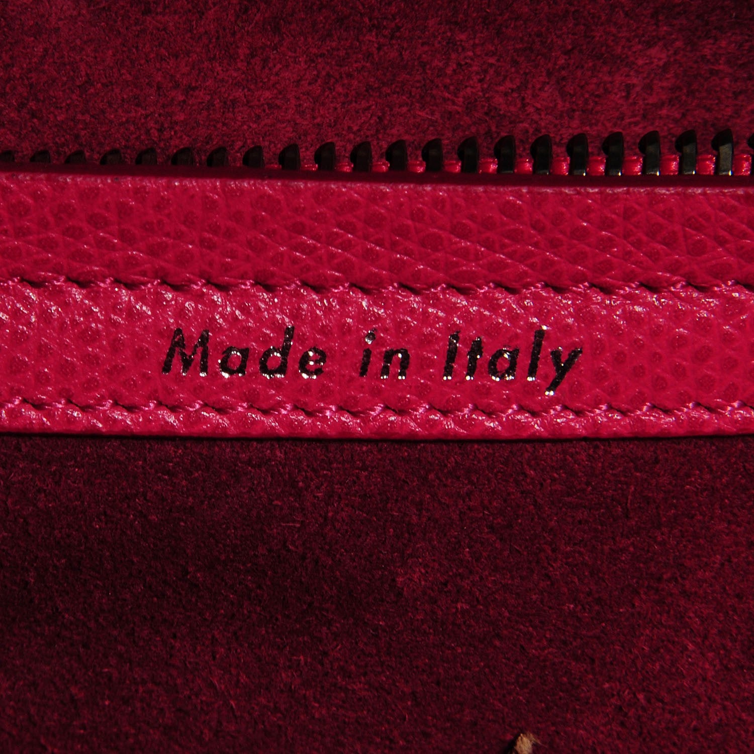 Celine Grained Calfskin Medium Phantom Luggage Fuchsia 8 of 8
