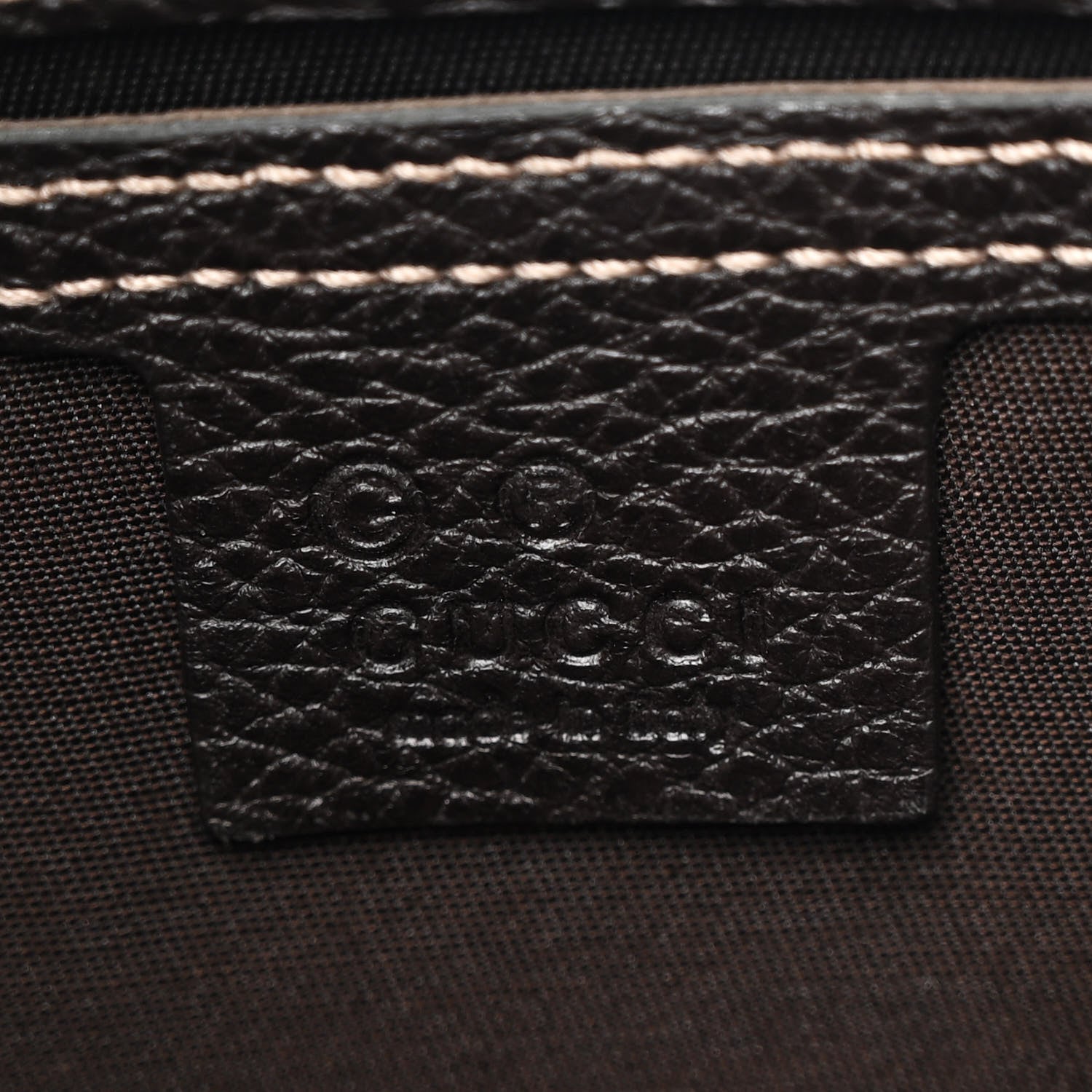 Gucci Crystal Monogram Large Abbey D Ring Hobo Dark Brown 6 of 10