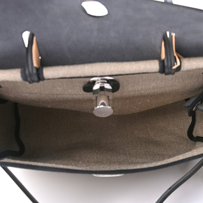 Hermes Military Toile Vache Hunter Herbag Zip Retourne 31 PM Ficelle Black 4 of 4