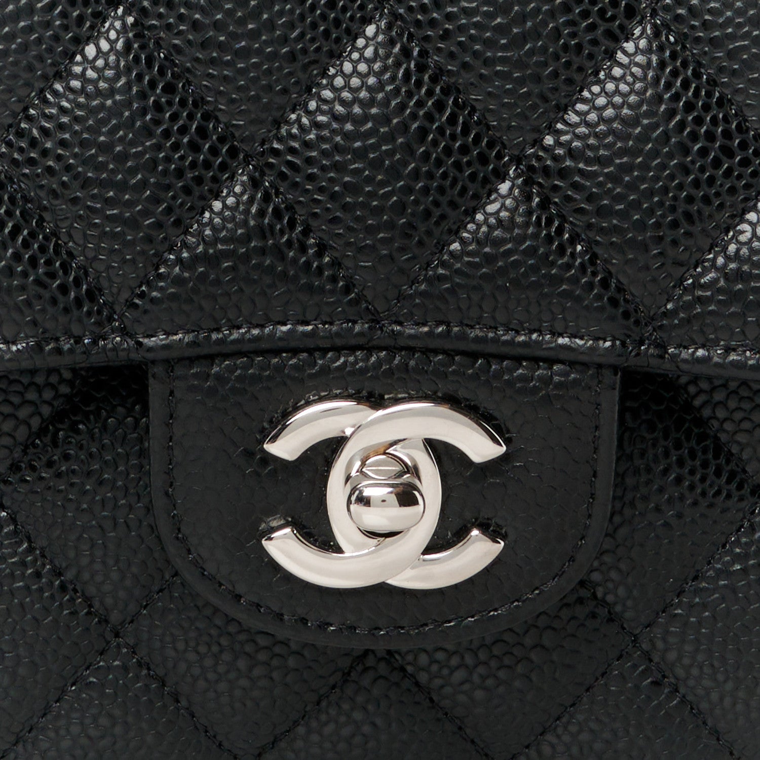 Chanel Caviar Quilted Medium Double Flap Black 9 of 12