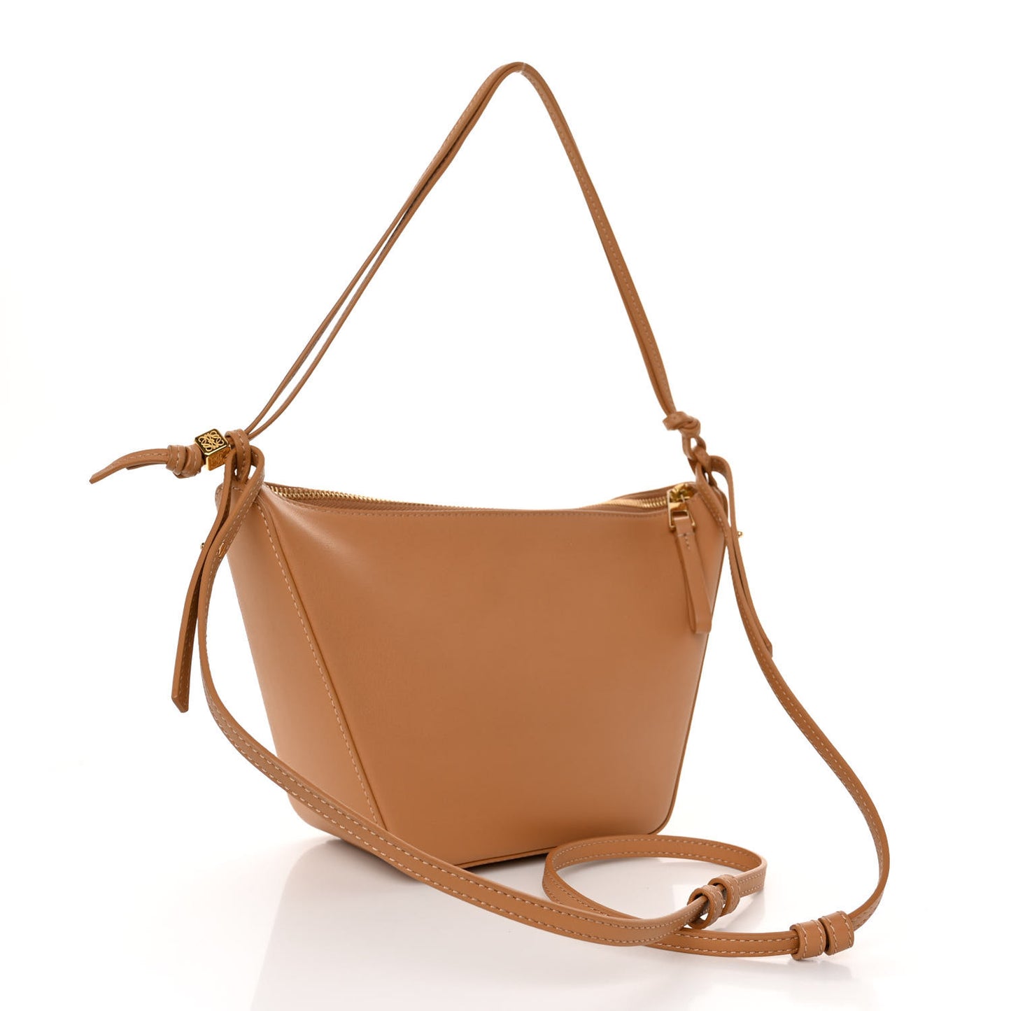 Calfskin Mini Hammock Hobo Warm Desert