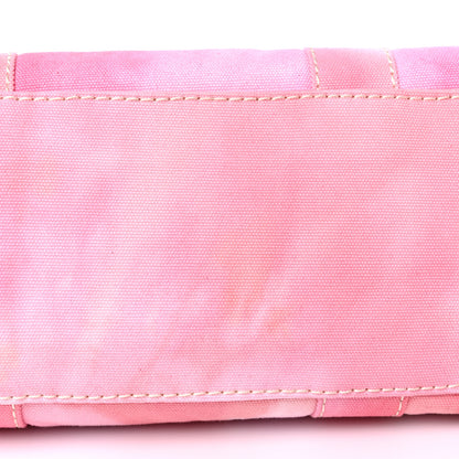 Marc Jacobs Cotton Canvas Medium The Traveler Tote Bag Tie Dye Pink 11 of 12