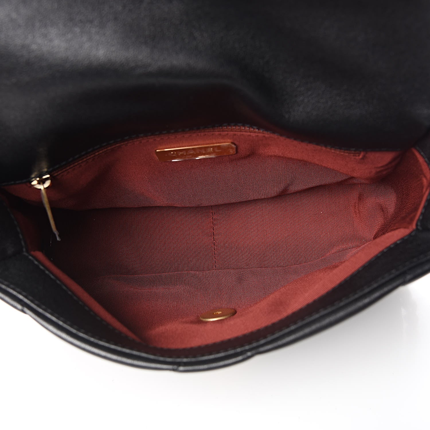 Chanel Goatskin Quilted Medium 19 Flap Black 5 of 10