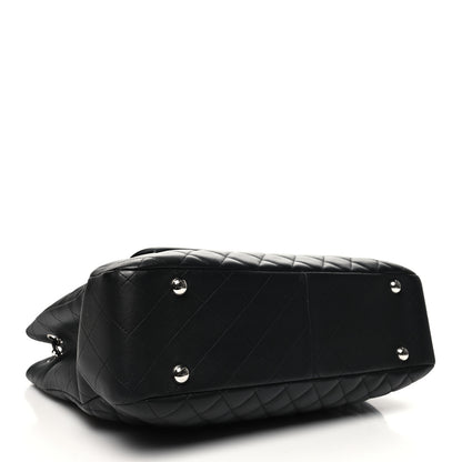 Chanel Calfskin Quilted Flap Tote Black 4 of 11