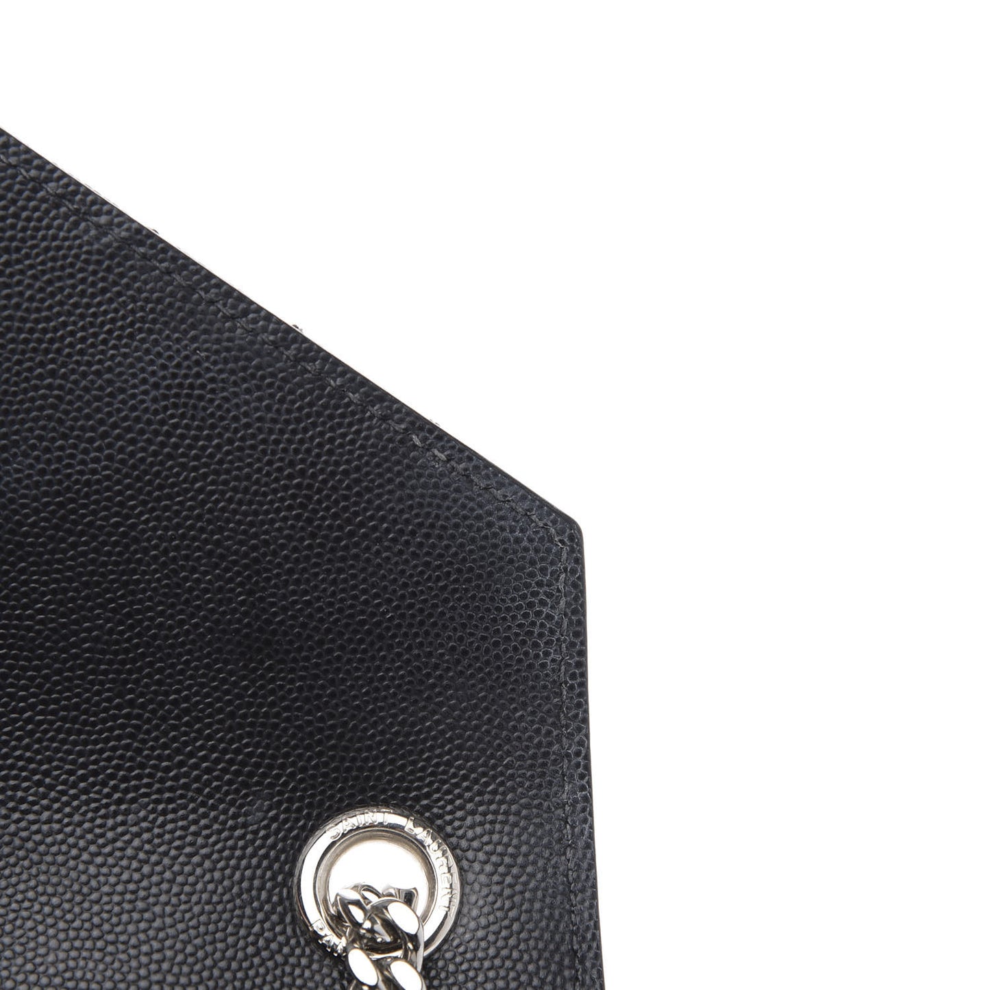 Grain De Poudre Textured Mixed Matelasse Triquilt Medium Monogram Satchel Black