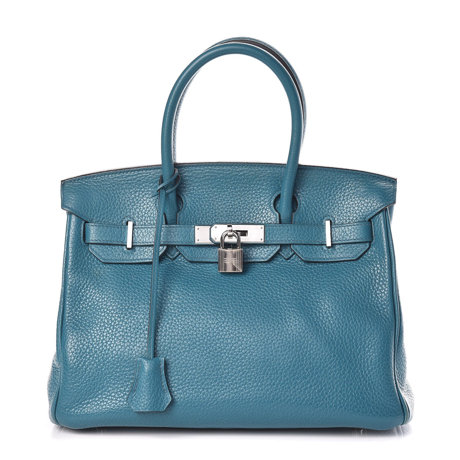 Hermes Taurillon Clemence Birkin 30 Bleu Izmir 1 of 34