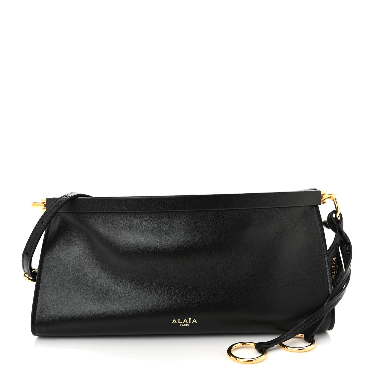 Calfskin Small Le Click East West Bag Black