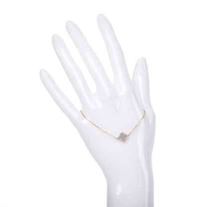 Van Cleef & Arpels 18K Yellow Gold Mother of Pearl Sweet Alhambra Bracelet 2 of 7