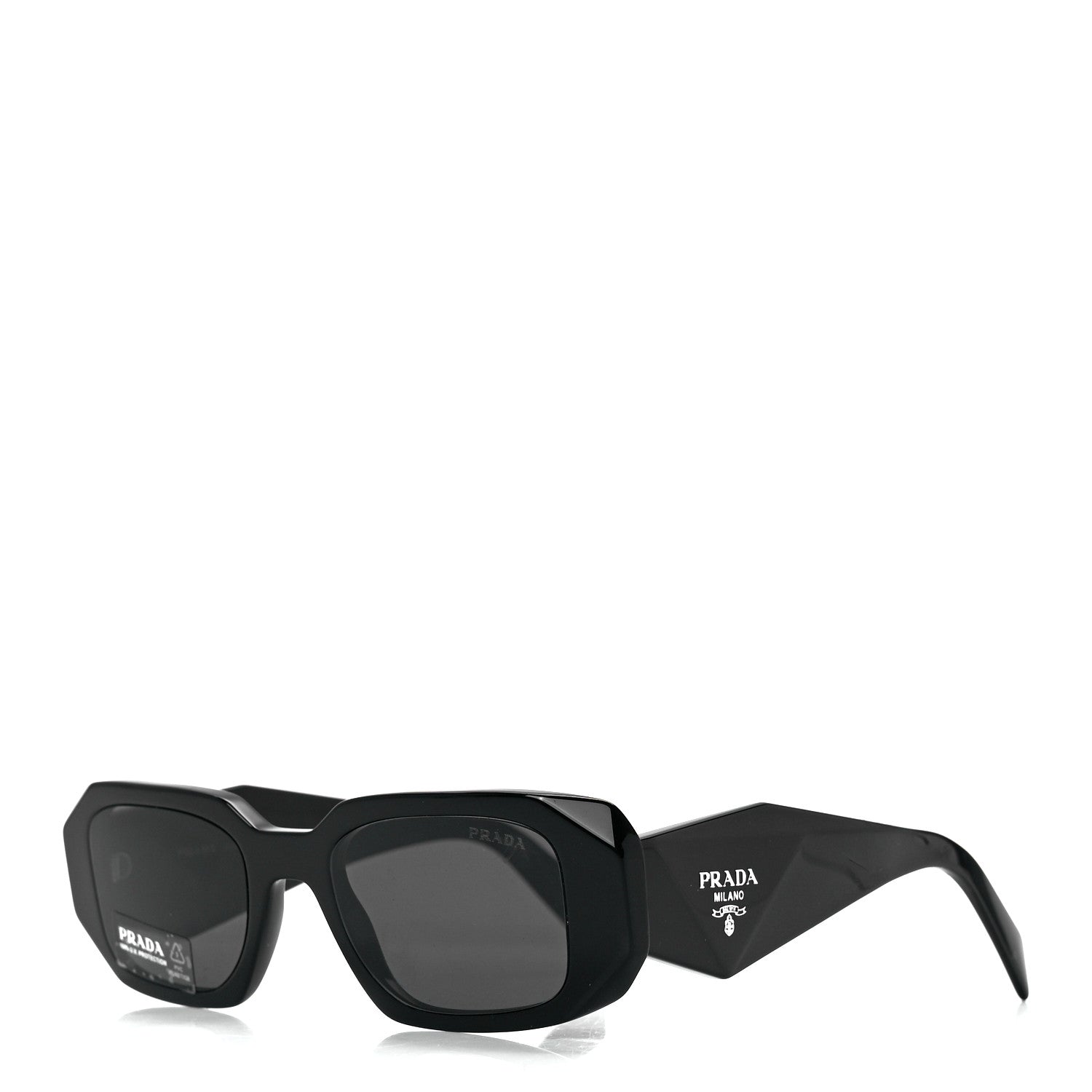 Prada Acetate Symbole Sunglasses SPR 17W Black 1 of 6