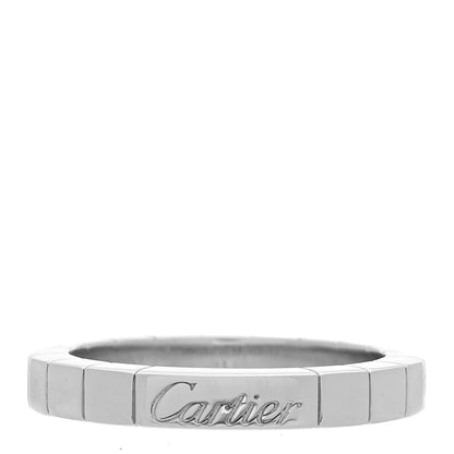 Cartier 18K White Gold Lanieres Ring 51 5.75 1 of 4