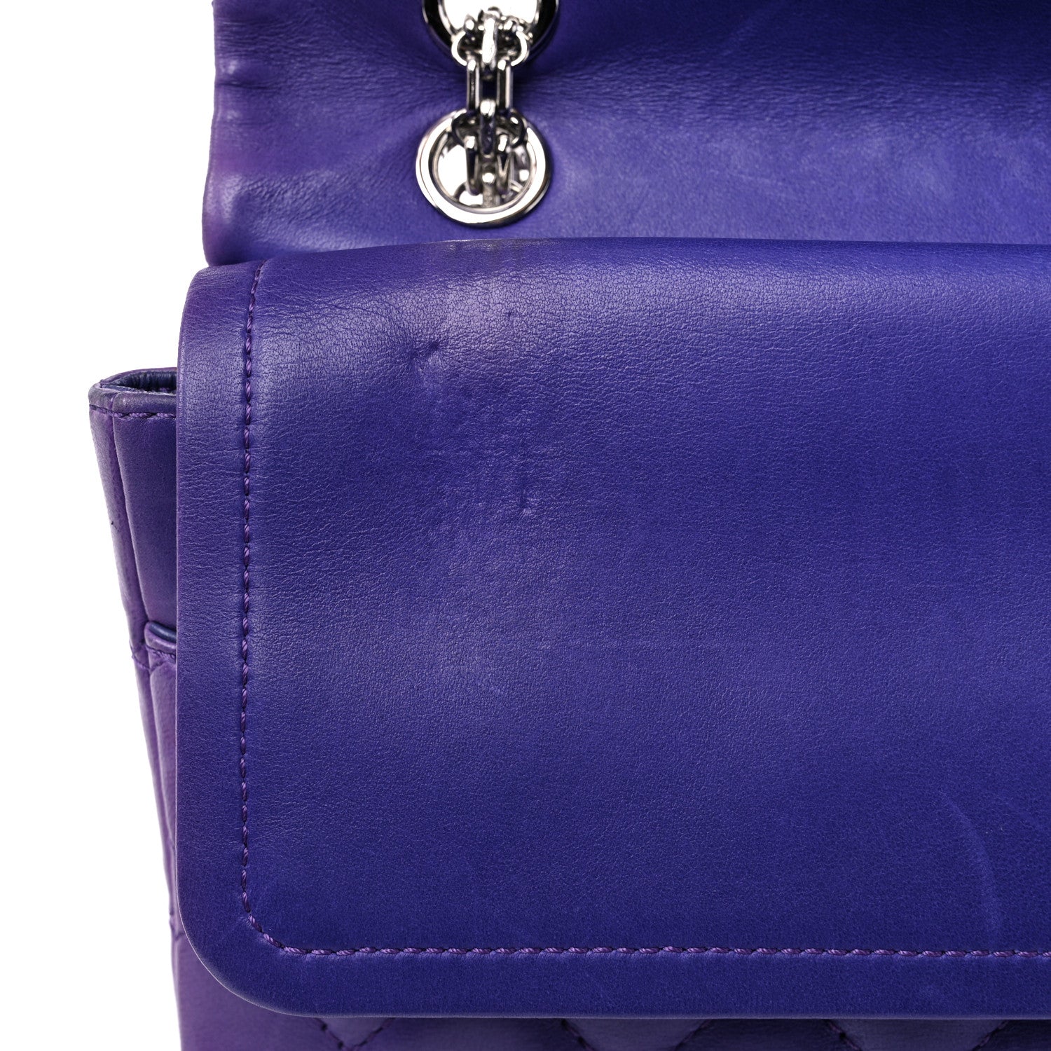 Chanel Lambskin Quilted 2.55 Reissue 226 Flap Purple 15 of 18