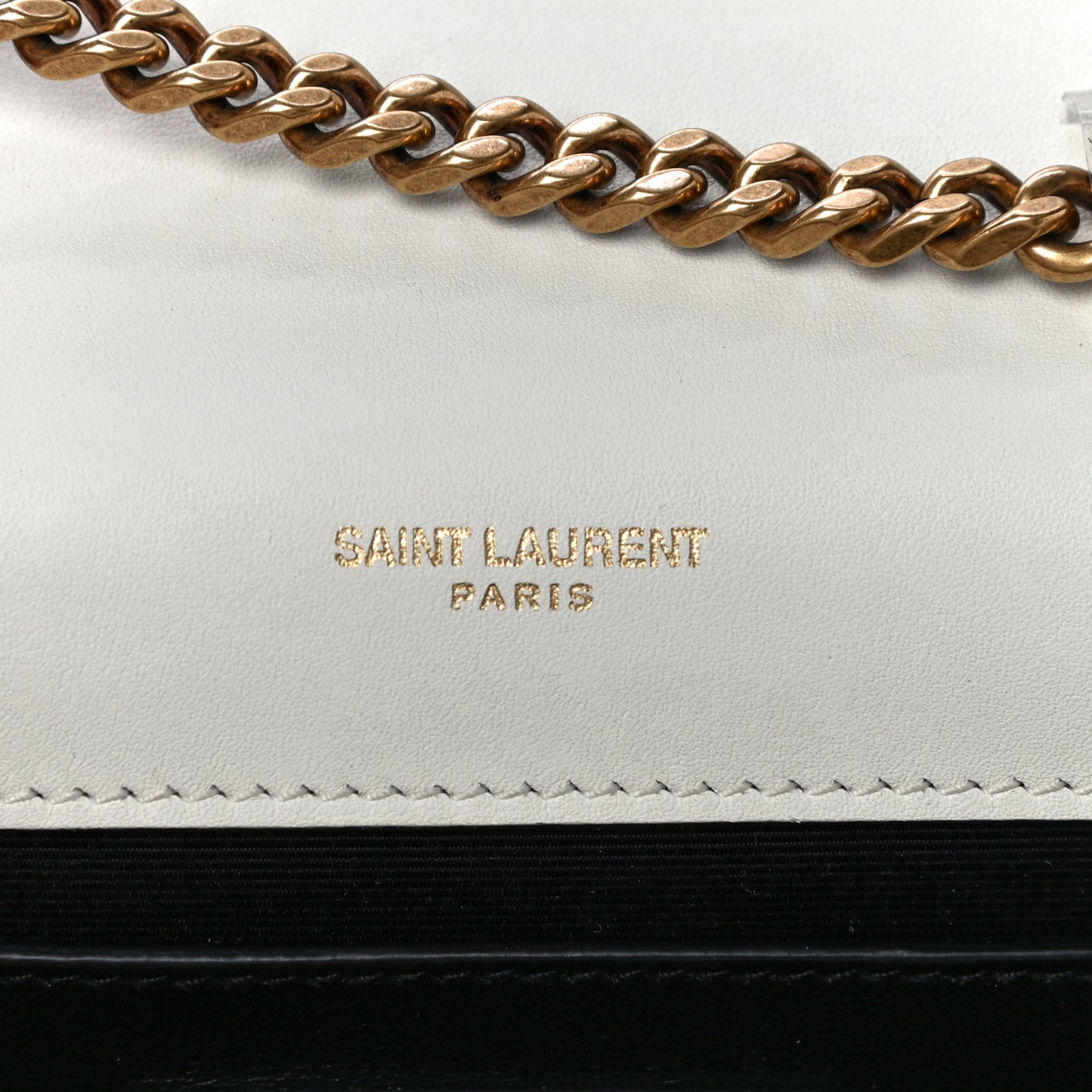 Grain De Poudre Small Classic Monogram Shapes Print Kate Satchel White