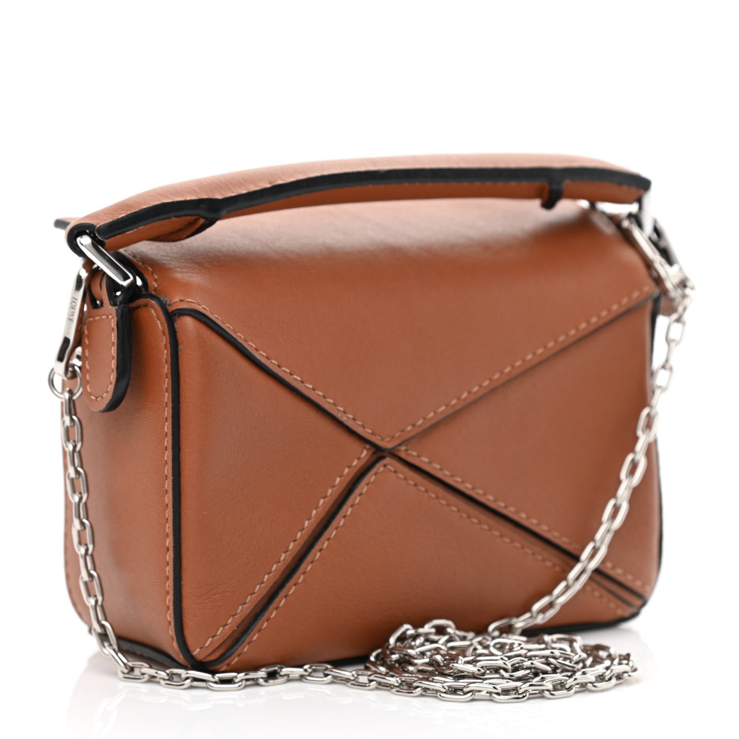 Loewe Calfskin Nano Puzzle Bag Tan 3 of 11