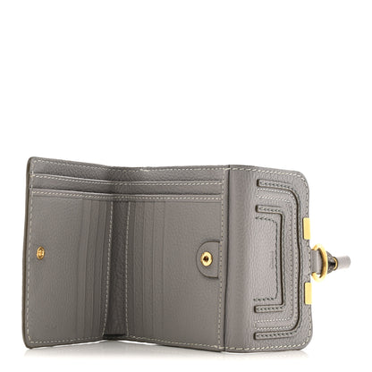 Chloe Grained Calfskin Marcie Square Wallet Cashmere Grey 5 of 14
