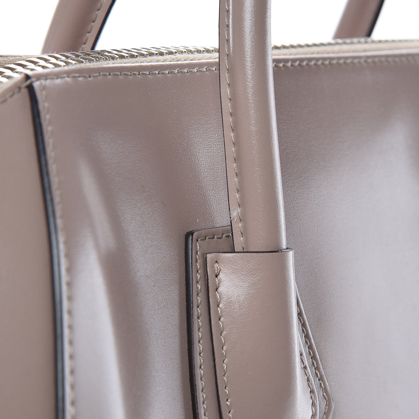 Shiny Lord Calfskin Medium Antigona Taupe