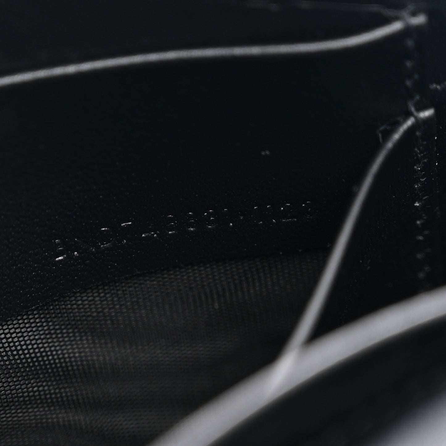 Lambskin Patent Small Monogram Cassandre Envelope Wallet Black