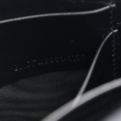 Saint Laurent Lambskin Patent Small Monogram Cassandre Envelope Wallet Black 7 of 9