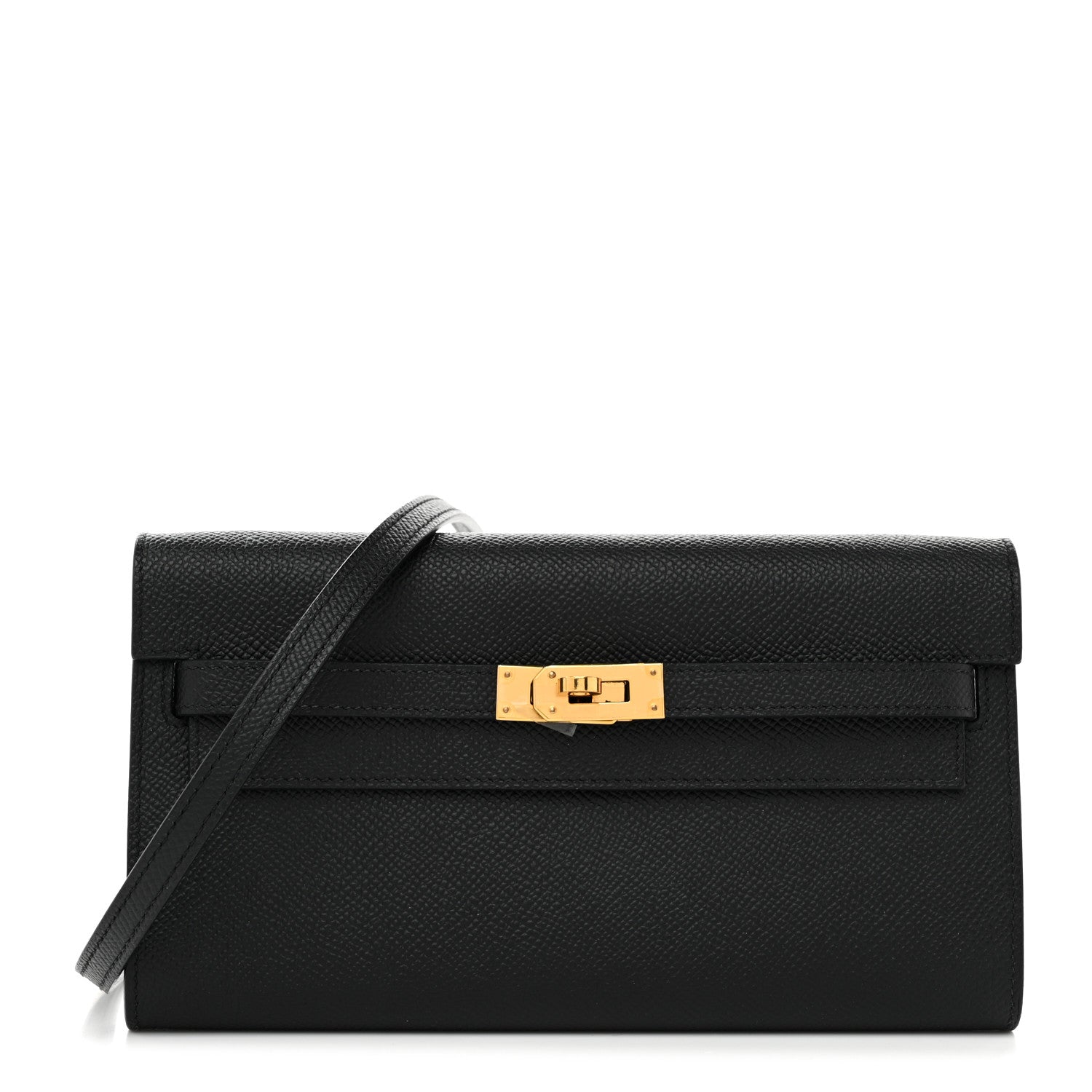 Hermes Epsom Kelly Wallet To Go Black 1 of 11