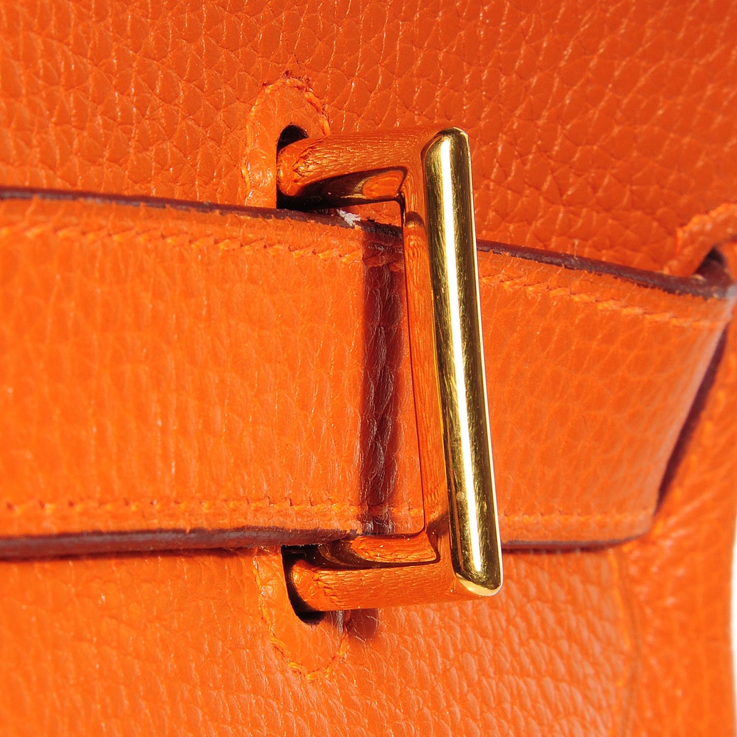 Taurillon Clemence JPG Birkin 42 Orange