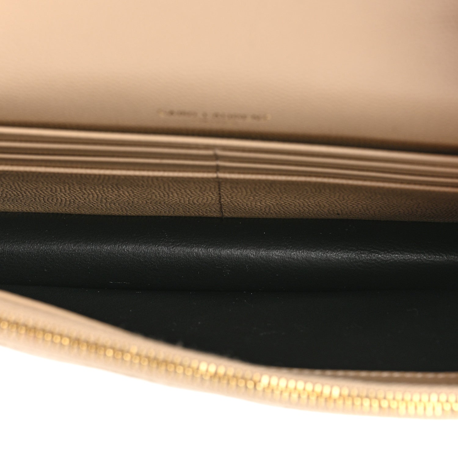 Saint Laurent Grain De Poudre Matelasse Chevron Monogram Envelope Chain Wallet Nude Powder 5 of 12