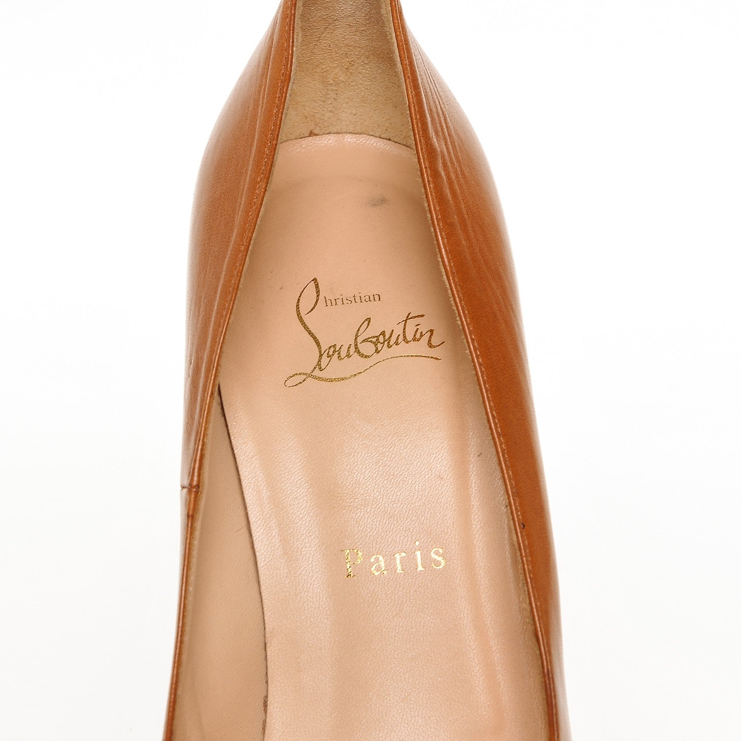 Christian Louboutin Kid Bianca 140 Pumps 40 Cuoio 7 of 7