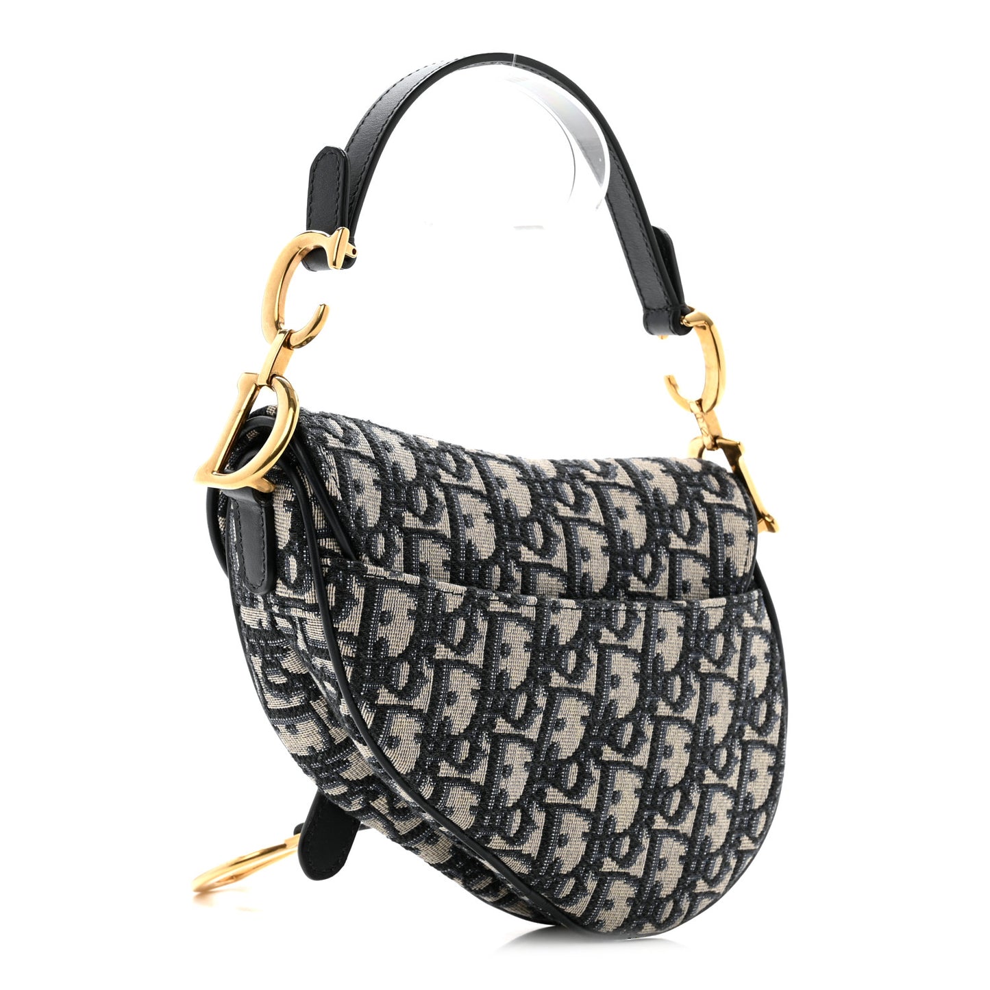Oblique Mini Saddle Bag Blue