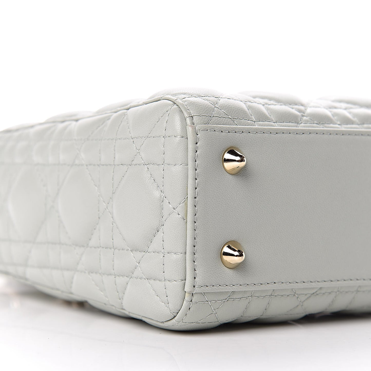 Lambskin Cannage Small My Lady Dior Pistachio