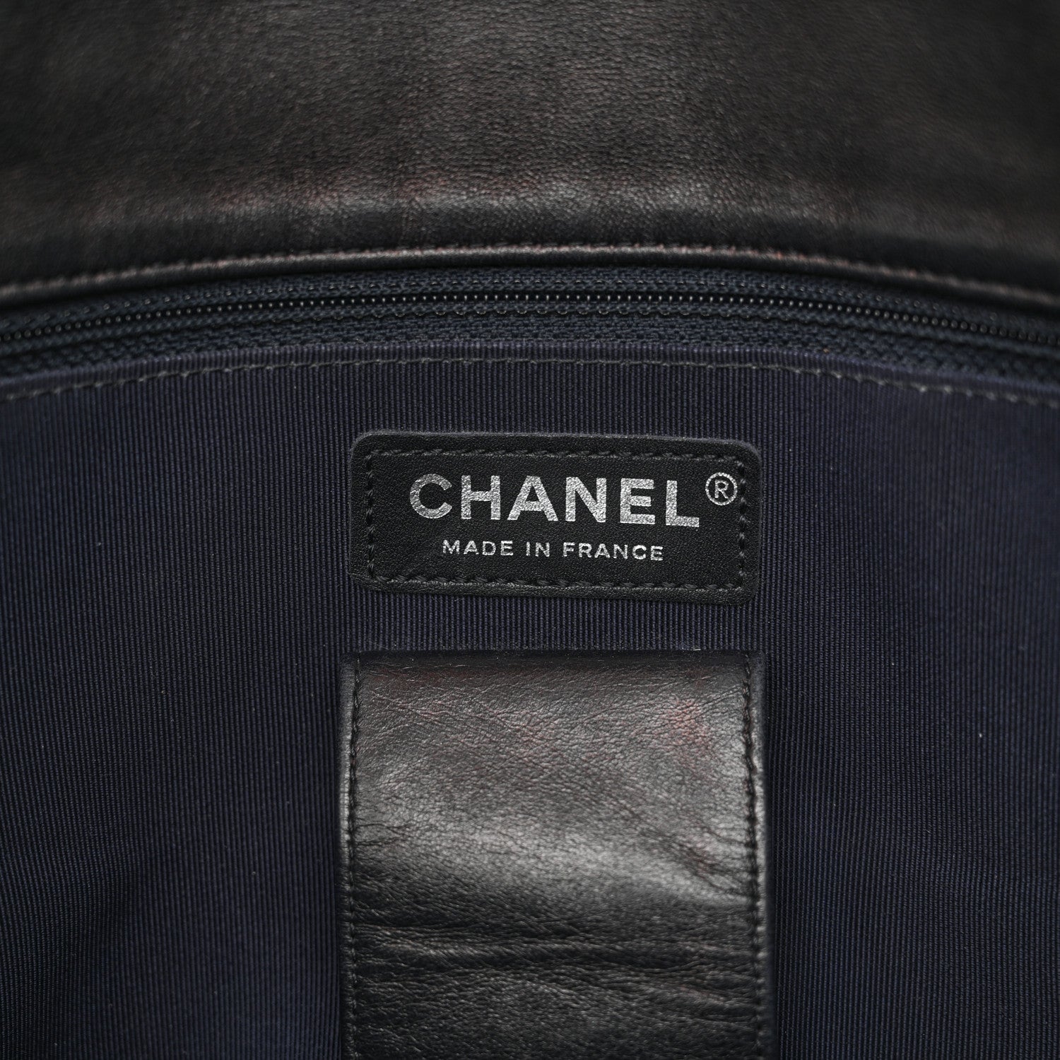 Chanel Tweed Small Messenger Flap Navy 6 of 11
