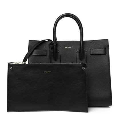 Saint Laurent Grain De Poudre Small Sac De Jour Black 1 of 9