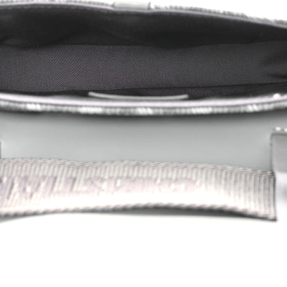 Christian Dior Coated Canvas CD Diamond Mens Mini Saddle Bag Grey 4 of 10