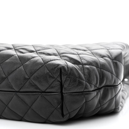 Saint Laurent Lambskin Quilted Maxi Icare Shopping Tote Black 13 of 13