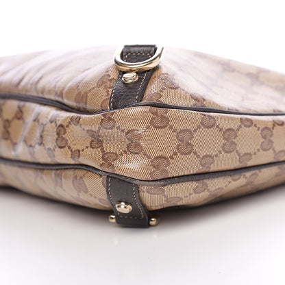 Gucci Crystal Monogram Large Abbey D Ring Hobo Dark Brown 9 of 9