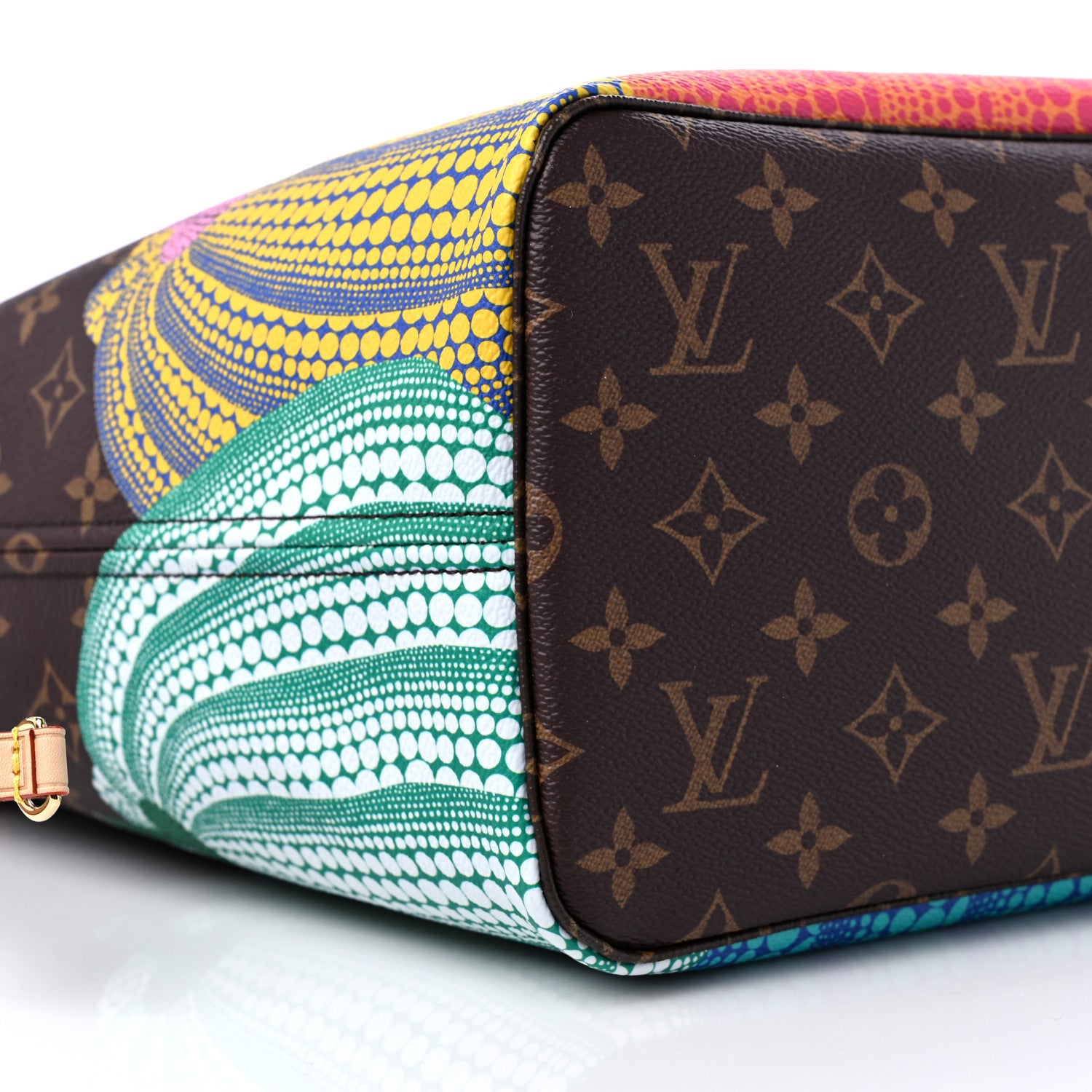 Louis Vuitton LV X YK Monogram Kusama Pumpkin Neverfull MM 9 of 11