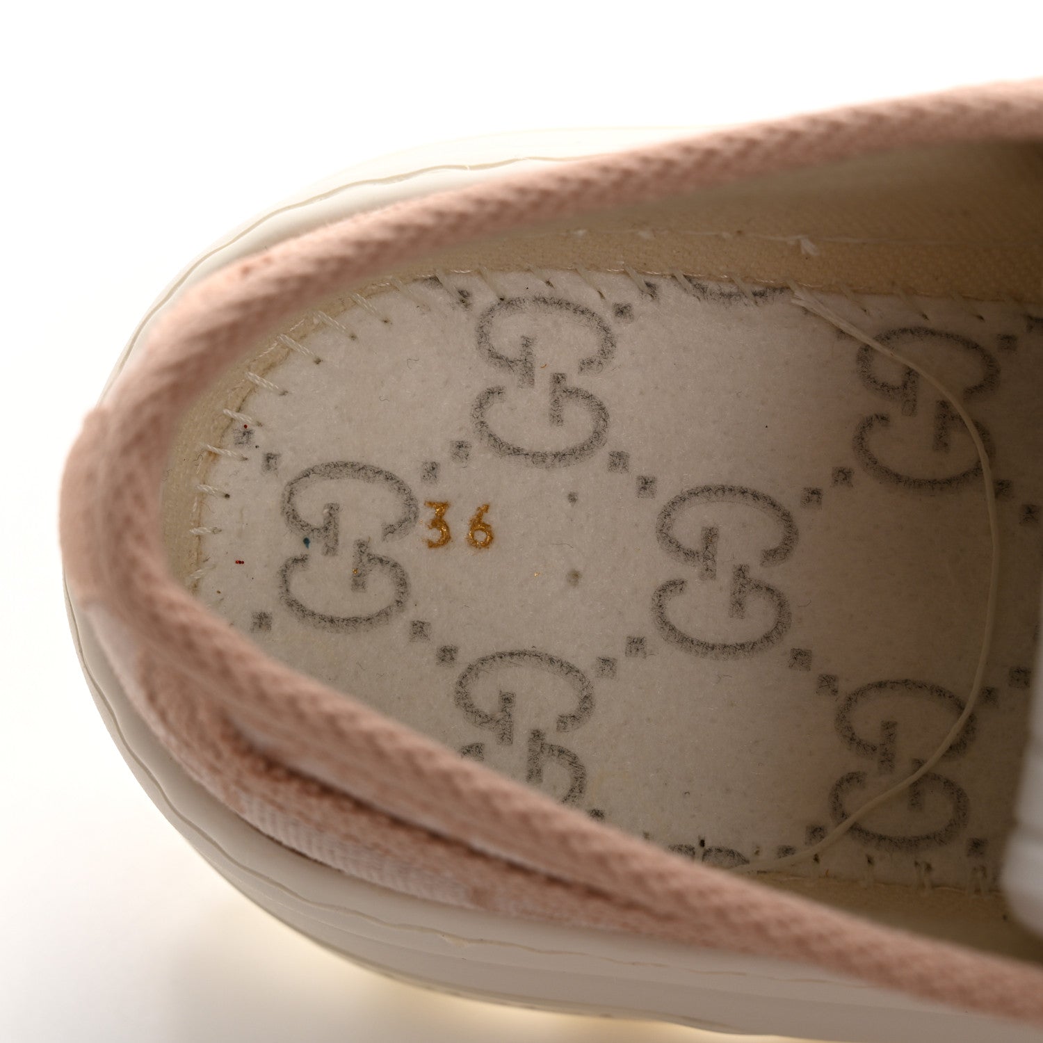 Gucci GG Monogram Womens 1977 Tennis Platform 52mm Sneakers 36 Skin Rose 8 of 10