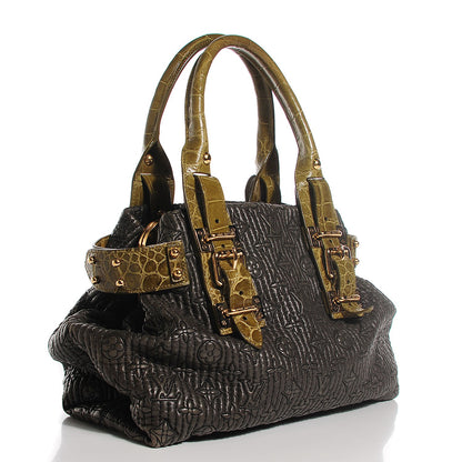 Louis Vuitton Monogram Motard Alligator Biker Vert Black 3 of 7