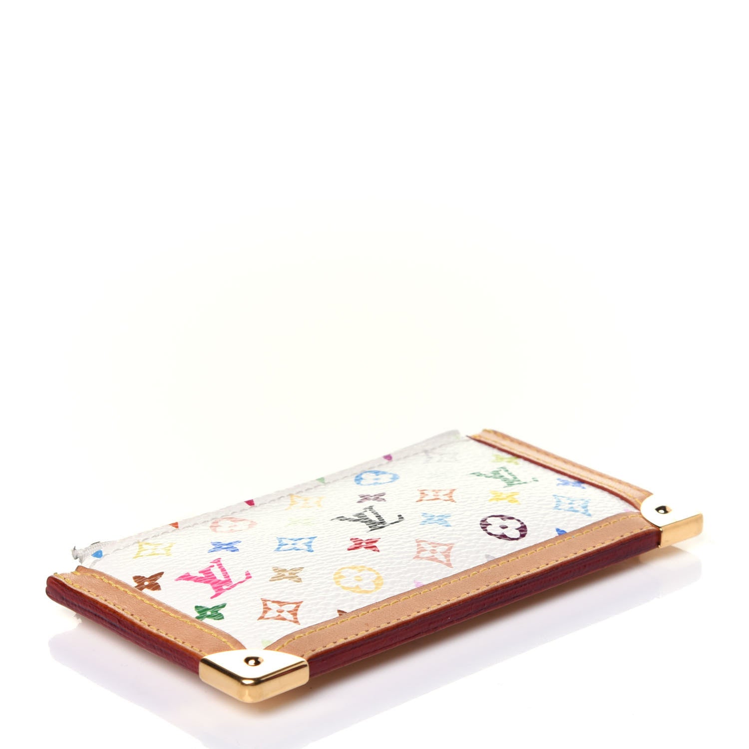 Louis Vuitton Monogram Multicolor Key Pouch White 4 of 8