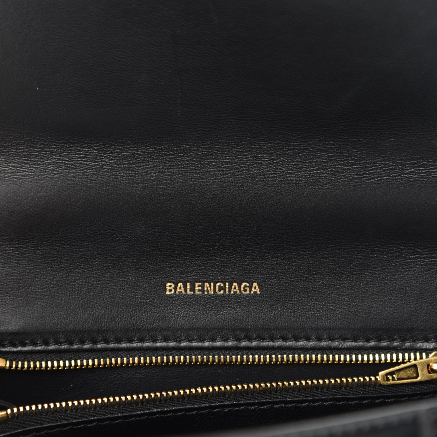 Balenciaga Shiny Box Calfskin Small Hourglass Top Handle Bag Black 9 of 10