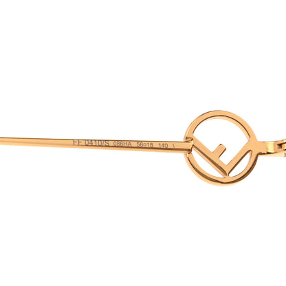 Fendi Acetate Metal F is Fendi FF Butterfly Sunglasses FF 0410/S Havana 6 of 7