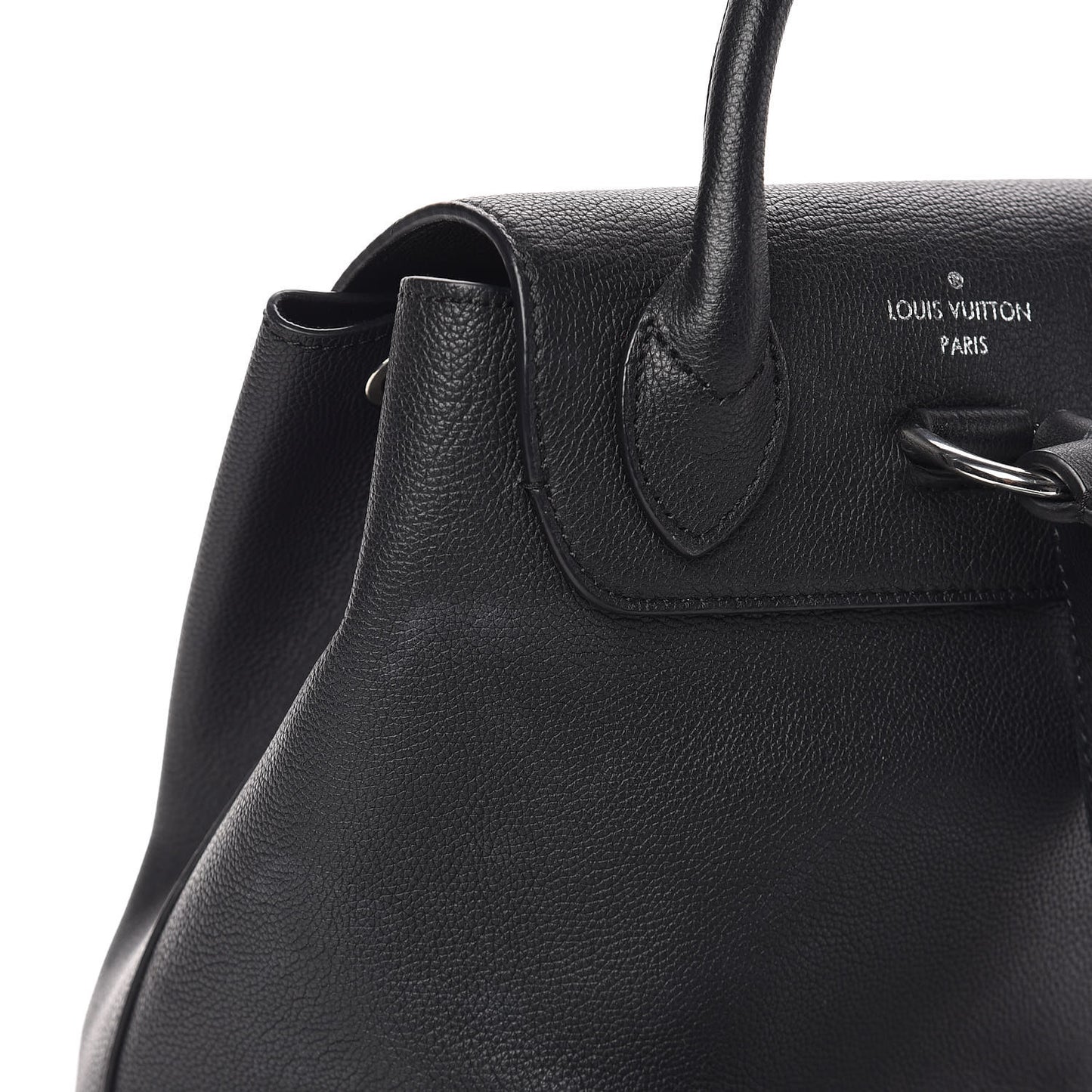 Calfskin Lockme Backpack Black