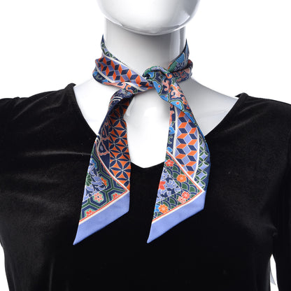 Hermes Silk Collections Imperiales Twilly Lavande Bleu Orange 2 of 5